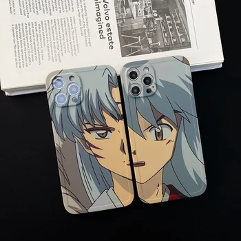 Japansk Manga Inuyasha Sesshoumaru Phone Case for Iphone 12 11 Pro Xs Max X XR 7 8 Plus Søde Tegneserie Blød Silikone Cover Fundas