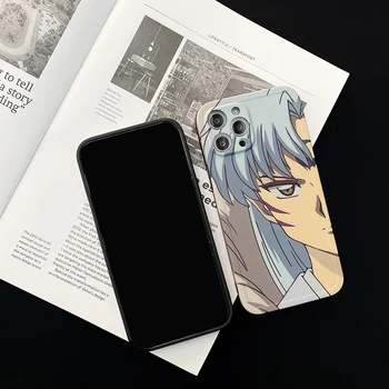 Japansk Manga Inuyasha Sesshoumaru Phone Case for Iphone 12 11 Pro Xs Max X XR 7 8 Plus Søde Tegneserie Blød Silikone Cover Fundas