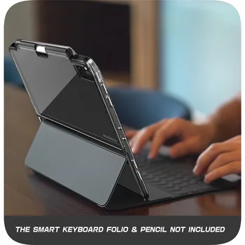 Jeg-BLASON Halo Tilfældet For iPad Pro 11 (2021) [KUN Kompatibel med Officielle Smart Keyboard Folio] Hybrid Cover med Blyant Indehaveren