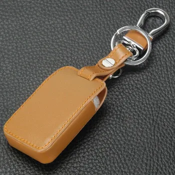 Jingyuqin 3-Knappen Keyless Beskytte Cover Taske til Smart Remote Læder Key Fob Sag for Toyota Avenix Crown Prius Bil Fob