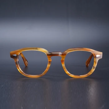 Johnny Depp Briller Vintage Acetat Briller Lemtosh Høj Kvalitet Nærsynethed Briller Blå Lys, Som Blokerer Computeren Briller Kvinder