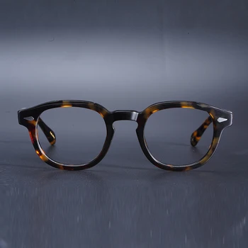Johnny Depp Briller Vintage Acetat Briller Lemtosh Høj Kvalitet Nærsynethed Briller Blå Lys, Som Blokerer Computeren Briller Kvinder