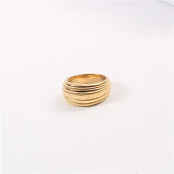 Joolim Høje Ende 18K Guld PVD Symple Cool Stil Ringe til Kvinder i Rustfrit Stål Smykker Engros