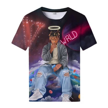 Juice Wrld 3D-Print T-Shirt Rapper Hip Hop Streetwear Fælde Rap Mænd, Kvinder Mode O-Hals Oversize T-Shirt, Male t-Shirts Toppe Tøj