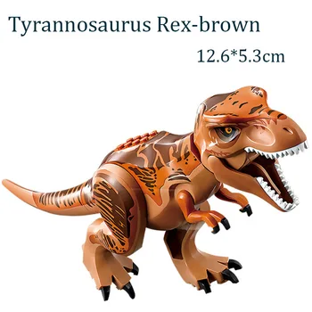 Jurassic Verden Dinosaur Model Tal Byggesten Afmontering Og Montering Raptor Tyrannosaurus Triceratops Legetøj For Børn