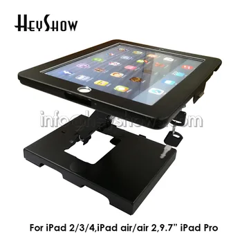 Justerbar Tablet Skærm Stå Bruser Kabinet Aflåselige IPad Holder Tablet PC Tabel Boliger Anti Tyveri IPad 2/3/4 Luft