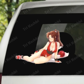 KCS110 Mai Shiranui Kæmpe Anime Rirl bil mærkat PVC farverige Decals Vandtæt mærkat på Bilens karosseri bagruden
