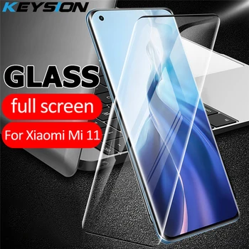 KEYSION Hærdet Glas til Xiaomi Mi 11 Lite 11 Ultra 5G 11i 11X Pro Gennemsigtig Full Screen Protector Film til POCO M3 Pro X3