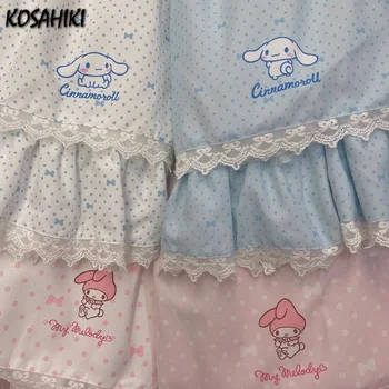 KOSAHIKI Japansk Harajuku Piger Plisserede Nederdele Gotiske Søde Lolita Kage Mini Nederdel balkjole Kvinder Kawaii Korte Nederdele sommer
