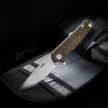 KUBEY Wolverine KU233 Folde Kniv Drop Punkt D2 Blade Ergonomiske Håndtag for Jagt Udendørs Edc Knive