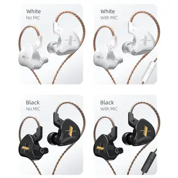 KZ EDX Kablede Dynamisk HiFi-Tung Bass In-ear Gaming Hovedtelefoner med Mikrofon