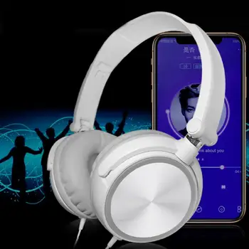 Kabelforbundne Hovedtelefoner Med Mikrofon Over Gaming Ear Headsets Bas HiFi Musik Stereo Hovedtelefon Til Sony Xiaomi Huawei PC, XBOX PS