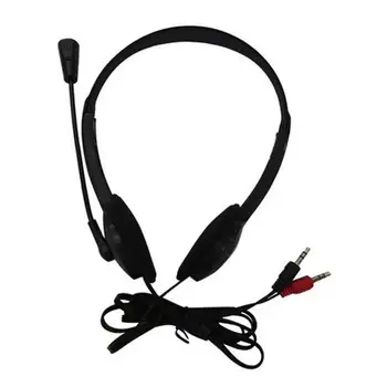 Kabelforbundne Hovedtelefoner Universal med Mic Plast 3,5 mm Over-øret Stereo Headset, Øre-Knopper Hoved Telefon Øretelefoner Til iPhone Xiaomi