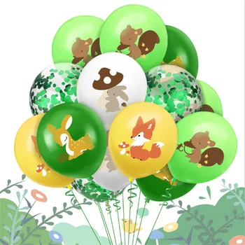 Kanin Egern, Ræv, Jungle Dyr Gummi Balloner Sæt Children 's Jubilæum, Fødselsdag Dekoration af Forbrugsstoffer