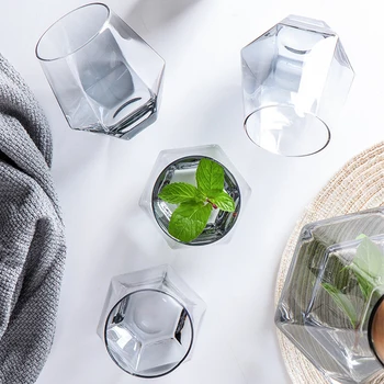 Kedel Glas, Kopper Nordiske Geometriske Glas Koldt Vand Kande Sæt Kop At Drikke Ware Enkel Husstand Juice Pot Vand Kande