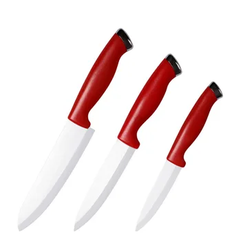 Keramisk Kniv Køkken Knive 3 4 5 6 tommer med Skrællekniv Kok Skrælle Frugt, Grøntsager Nytte Pålægsmaskine Kniv Hvide Blade Kogning Sæt