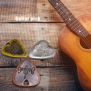Klassisk Metal Guitar Pick Zink Legering Vælge Plekter til Elektrisk Guitar Musikalske Strengeinstrument Dele Tilbehør