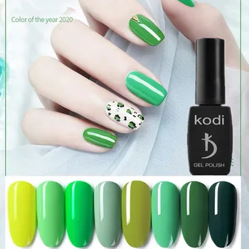 Koder grøn 11 Farver Solid Color Nail Art Polish lak hybrid Langvarig Nail Art Dekoration polske Søm 12 ml