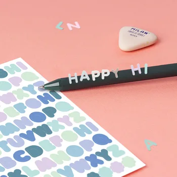 Korean Farve engelske Alfabet Stickers Ins Hånd-Konto, Dagbog, fotoalbum Lille Kort Udsmykning DIY Collage Materiale Papirvarer