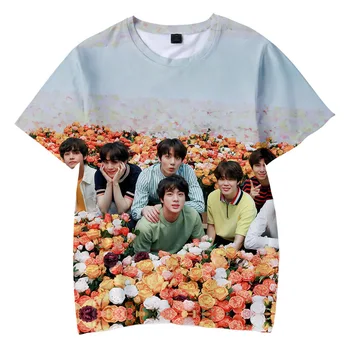 Koreansk Mode Harajuku Streetwear 3D Kpop T-Shirt Mænd/kvinder K-pop-T-shirt Kvindelige Korte Ærmer 3D Børne t-Shirt Femme