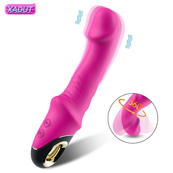 Kraftig Dildo Vibrator til Kvinder G-punktet, Klitoris Stimulation Orgasme Intime Varer Masturbator Vibrerende Sex Legetøj for Voksne over 18