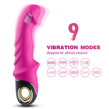 Kraftig Dildo Vibrator til Kvinder G-punktet, Klitoris Stimulation Orgasme Intime Varer Masturbator Vibrerende Sex Legetøj for Voksne over 18