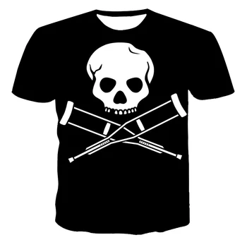Kraniet Goth Gotisk Tøj, T-Shirt Til Mænd Camisetas Toppe Ropa Hombre Tøj Streetwear Camisa Masculina Verano Roupas Koszulki