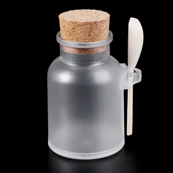 Krat Bath Salt ABS Flasken Forseglet Krukke træske Blød Kork Opbevaring Prop Flaske Matteret Tætning Genpåfyldelig Flaske Mask Powder J
