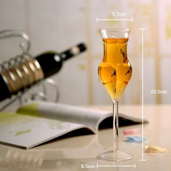 Kreative Cup Glas Menneskelige Vin Glas Sexede Kvindelige Krop Kop Whisky Glas