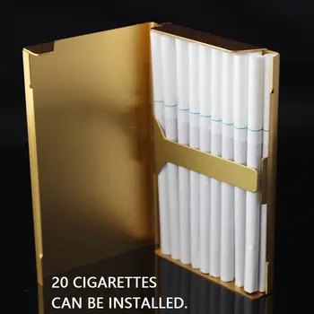 Kreative Rygning Tilbehør Ryger Cigaretter Metal Cigaret Sag Lomme Max gaveæske til Mænd / Kvinder
