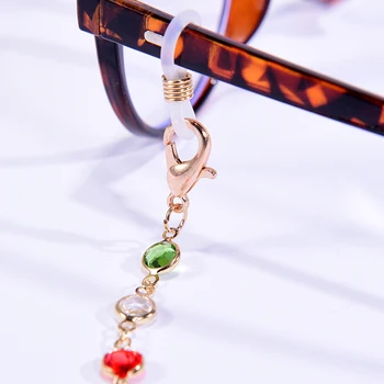 Krystal Perle Kvinders Hals Kæde for Briller Solbriller Blonder Lanyard Maske Rem 2021 Nye Mode Farve Brille Smarte Anti-Tabt