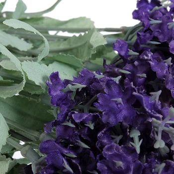 Kunstige Lavendel Silke Blomster Bryllup Home Party Indretning, DIY 10 Hoveder