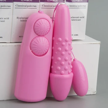 Kvindelige Vibrerende Æg Håndsex Enhed Dobbelt-ledes Vibrator Med Prikkende Dobbelt-kontrol Sex Legetøj Pink Voksen Sex Legetøj