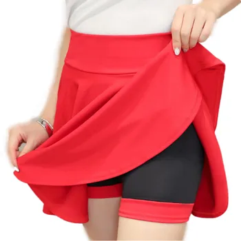 Kvinder Candy farver stretch-Mini-Skirt Patchwork farve Culotte YF035