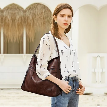 Kvinder Håndtasker Kvindelige Designer Brand Skulder Tasker til Rejser Weekend Udendørs Feminine Bolsas Læder Stort Messenger taske Vinter