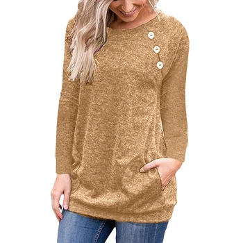 Kvinder Solid O-Neck Strikket Sweater 2020 Efterår Og Vinter Fashion Kvindelige Pullover Sweater Ladies Løs Strik Bluse Dropship