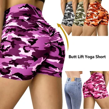 Kvinder Sport Kører Yoga Fitness Shorts, Leggings Camo Stræk Varme Yoga shorts Kører Korte Tøj Jogging Træning Shorts
