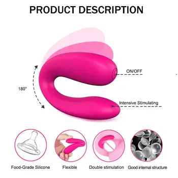 Kvinder Vibrator Bærbare Silikone Dildo, G-Spot Stimulere Massageapparat Adult Sex Toy