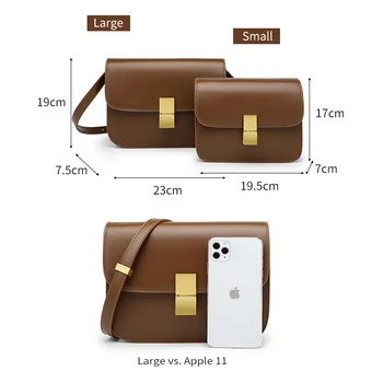 Kvindernes CL klassisk luksus tofu taske læder lås lille torv Bag Messenger Taske Mode lock-stjernede samme skuldertaske