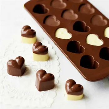 Kærlighed hjerteformet Chokolade Formen af Silikone, Gelé Is DIY Forme Fondant Sukker Værktøj Bagning Værktøjer Køkken Madlavning Tilbehør 9J17