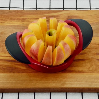 Køkken Apple Pålægsmaskine Cutter Rustfrit Stål Pære Frugt-Divider Af Comfort Håndtag Køkken Apple Frugt Cutter Værktøjer Tilbehør