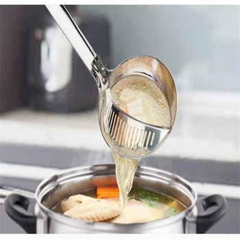Køkken Gadget, Køkken Tilbehør Værktøjer Aftagelig Rustfri Stål Hot Pot Suppe Øse af Køkken Dobbelt Dørslag Sæt Køkkengrej