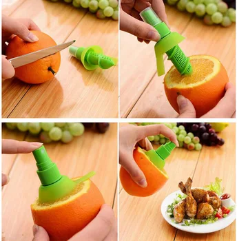 Køkken Tilbehør Lemon Squeezer Gadgets Manuel Saftpresser Orange Juice Squeezer Citrus Spray Exprimidor De Limon Dropship