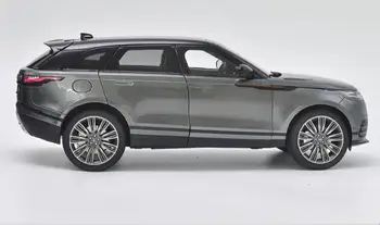 LCD-Skala 1/18 Range Rover Velar 2018 Grå Trykstøbt bil Model Toy Gave