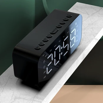 LED-Dobbelt Alarm Clock Display Vækkeur Bærbare Smart Højttaler High-definition Lyd Kvalitet Trådløse Bluetooth Højttaler