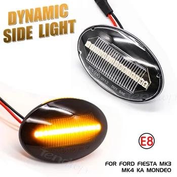LED Dynamic sidemarkeringslygter blinklys Blinklys Strømmende Vand Blinkende Lys For Ford Fiesta MK4 MK5 Mondeo MK1 Explorer 2 Transit