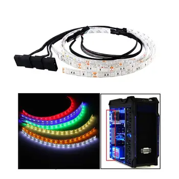 LED Strip Light PC Hvide Lys Fleksibelt for Lyse Computer 60CM(Kabel+Lys) Vandtæt Sag SMD LED Strip Light