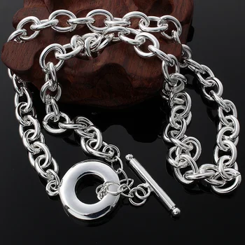 LEKANI 925 Sterling Sølv, 18 Tommer Originale Grundlæggende Kæde karabinlås Til Kvinder, Mænd Smykker