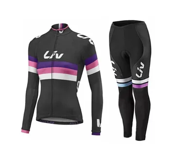 LIV 2021 Pro Team Cycling Jersey Hurtig Tørre Forår/Efterår Kvinde langærmet Trøje Cykling Bib pants Mtb Ropa Ciclismo Hombre