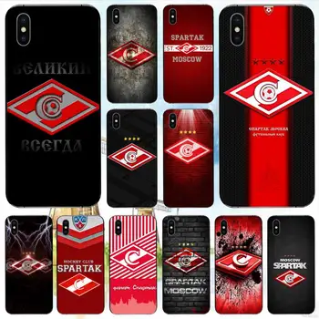LJHYDFCNB russiske Spartak Moskva Fodbold Phone Case For Iphone 6 6s 7 8 Plus-XR-X XS 11 12 Mini Pro